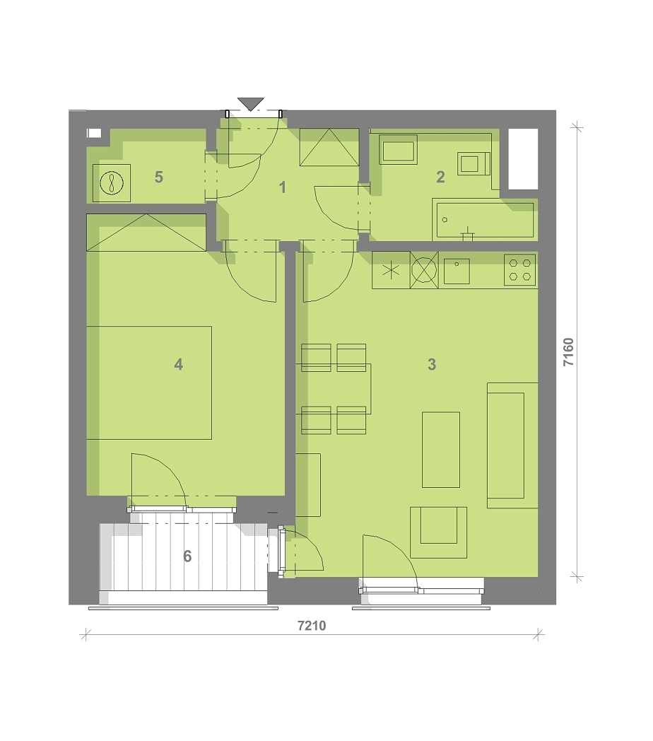Půdorys jednotky R-404